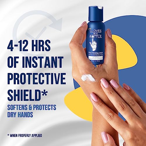 Gloves In A Bottle 6-Pack Shielding Lotion - Great for Dry Itchy Skin! Grease-less and Fragrance Free! (2oz-60ml)