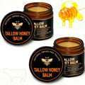 2Pack Beef Tallow for Skin, tallow and honey balm,tallow face moisturizer, Hydrating Tallow Balm with Raw Honey and Beeswax, Grass-Fed Beef Tallow & Raw Wild Honey Blend, Body & Face Moisturizer (OR)