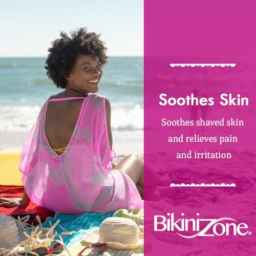Bikini Zone Medicated After Shave Gel Lidocaine Razor Bump Relief, 1 Oz, 1 Pack