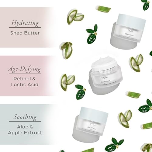 P?R MINERALS Face Moisturizer for Women & Men, 4-in-1 Cloud Cream - Hydrating Facial Moisturizer That Hydrates, Soothes, Smooths, & Primes Skin - Anti-Aging Face Cream for Fine Lines & Wrinkles