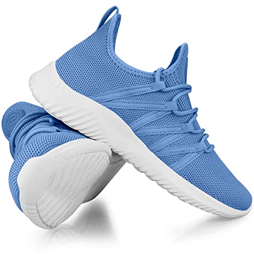 Feethit Womens Slip On Running Shoes Non Slip Walking Shoes Lightweight Gym Workout Shoes Breathable Fashion Sneakers