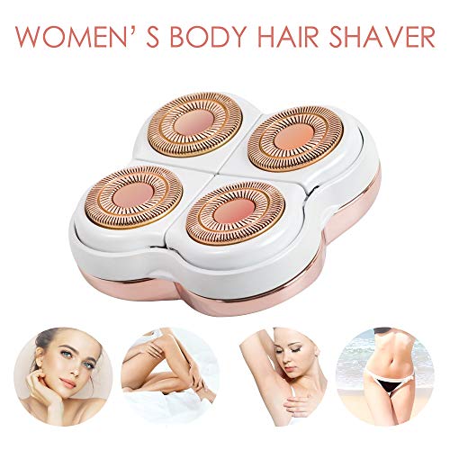 tuokiy Legs Hair Remover Replacement Head Compatible with Finishing Touch Flawless Electric Legs Shaver for Women,Rose Gold 2-pc Pack
