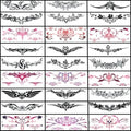 28 Sheet Sexy Temporary Tattoos for Abdomen Waist; Waterproof, Ideal for Bachelorette Parties. Temporary Fake Body Tattoos for Women and Girls