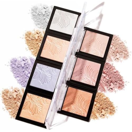wet n wild MegaGlo Highlighting Powder, Highlighter Makeup, Shimmer Glow, Pink Rose Gold Bloom Time