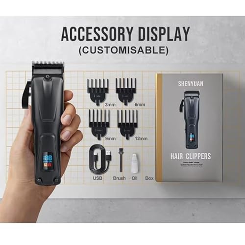 Hair Clippers for Men Professional - Cordless&Corded Barber Clippers for Hair Cutting & Grooming Rechargeable Beard Trimmer