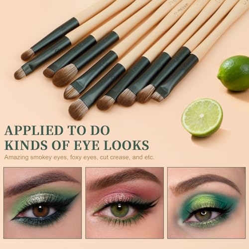 DUcare Makeup Gift Set 18PCS,with 14pcs Makeup Brush Set 3Pcs Makeup Sponges 1PC Cosmetic Bag for Foundation Blending Powder Blush Concealers Eye Shadows