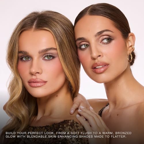 Jouer Pr?t-?-Porter Blush & Bronzer Palette - 2 Luminous Blushes + 1 Matte Bronzer, Travel-Friendly with Mirror, Talc-Free Formula, 0.42oz