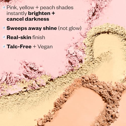 Kosas Cloud Set Face Brightening Powder - Pressed Brightening Powder, Smooths Shine Controll, Coverage for Dark Undereye & Uneven Skin - Lightweight Setting Powder - Candy (Sheer Brightening Pink)