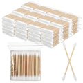 SHENLIU Bamboo Cotton Swabs 6000 Count, Natural Organic Cotton Buds For Ear, Ear Sticks Double-Tipped Buds for Makeup, Nails, Makeup, Personal Care, Daily Cleaning, Pet