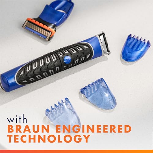 Gillette Styler: Beard Trimmer, Men's Razor & Edger, All Purpose Styler, All-in-one Tool, Shave, Trim & Edge, Waterproof, Fusion Razors for Men / Styler, with 3 Comb Attachments