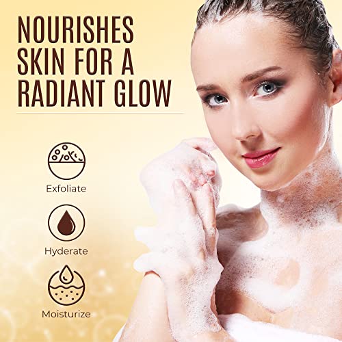 OMIC Lighten-Up LightenUp Exfoliating Body Wash - 33.8 Fl oz / 1000 ml - Formulated to Exfoliate and to Nourish Skin, with Shea Butter, Papaya