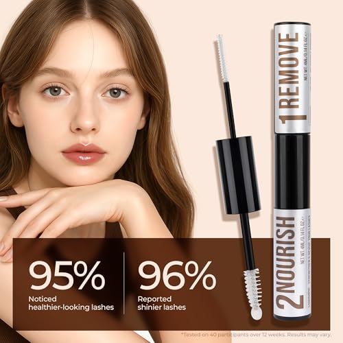 LASHVIEW Lash Remover and Conditioner, 5s Remove Eyelash Clusters Infused with Castor Oil to Improve Eyelash Resilience, Refreshed and Moisturized