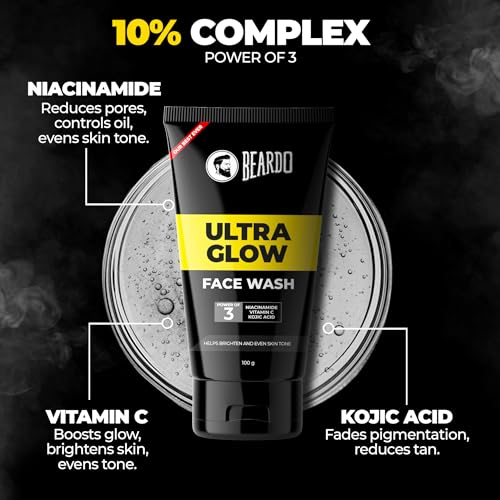 Beardo Ultraglow Facewash For Men, 100 ml | Made in India