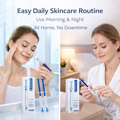 WEERSHUN Polypeptide Collagen Elastic Essence Cream, Micro-Molecular Collagen Moisturizing Lotion, Firming & Elasticity Support, Anti-Wrinkle Daily Skincare (4 Pcs)