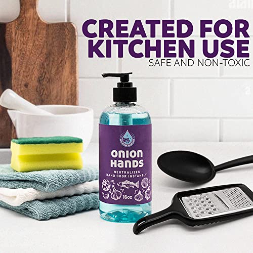 Odor-Eliminating Hand Wash ? Instantly Removes Onion, Garlic, Fish & Strong Scents ? Unscented, Organic Soap upgrade, 16 fl oz ? Made in USA