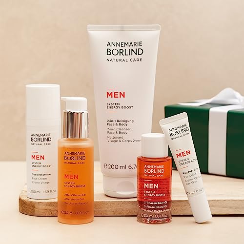 ANNEMARIE B?RLIND - MEN SYSTEM ENERGY BOOST Face Cream - energizing, nourishing & firming facial care, with organic juniper extract & Aloe Vera, vegan, 1.69 Fl. Oz.