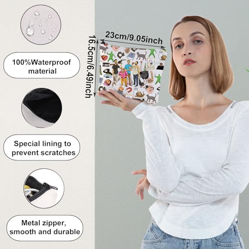 FOTAP Ed Singer Inspired Makeup Bag Ed Subtract Divide Multiply + - x ¡À Merch Music Gift Ed Singer Fan Gift Music Gift Album Gift EdSinger Zipper Pouch (+- singer)