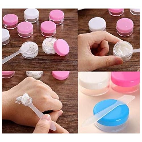 100PCS Translucent Makeup Frosted Tip Spatula Cosmetic Mask Spatula for Mixing and Sampling,Disposable Mask Stick Cream Mixing Spatulas Spoon Makeup Cosmetic Make Up Tools