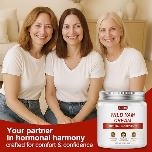 Wild Yam Cream - Natural Balancing Cream for Women Soothing Support for Midlife Wellness, Deeply Nourish & Moisturize the Skin,4 oz