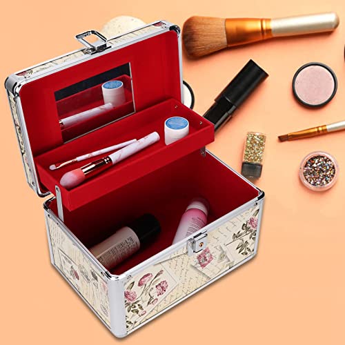 YUYTE Case Makeup Case Makeup Storage Case Makeup Organizer Case Empty Storage case, portable storage box for makeup artist/beautician