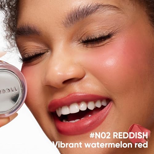 JUDYDOLL Multi-Use Balm - Cream Blush + Eyeshadow + Lip, Non-Greasy & Non-Cracking, 53% Nourishing Essence with Squalane & Hyaluronic Acid, Lightweight Travel Makeup