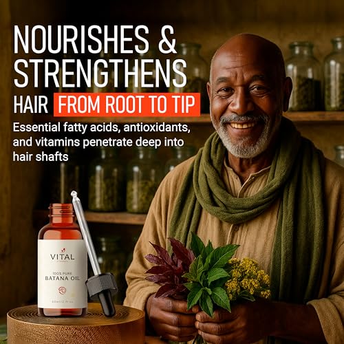 Batana Oil for Hair Growth ? 100% Pure & Organic Botana Oil from Honduras ? Strengthens, Thickens & Restores Natural Hair ? Cold Pressed Raw Scalp & Hair Treatment for Men & Women ? 60ml