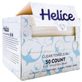 Helice Face Towels, 10"¡¿12" Disposable Face Towel, Face Towelettes XL, Ultra Soft Makeup Remover Dry Wipes, Thick Face Towel for Sensitive Skin, 50 Count (1 Pack)