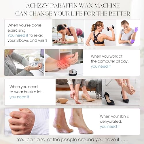 Paraffin Wax Machine for Hands and Feet, 4000ml Paraffin Bath, Paraffin Wax Warmer with Refills, Fast Wax Meltdown, Precision Temperature Control