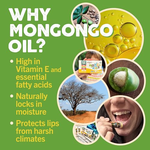 Mongo Kiss USDA Organic Lip Balm Set 8-pack (0.15 oz. each) with Mongongo Oil & Cocoa Butter to Moisturize Chapped Lips | Made in USA by Eco Lips (Variety)