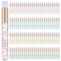 100 Pieces Lash Brushes for Cleaning, Lash Shampoo Brushes Eyelash Extension Cleansing Blackhead Removing Brush Nose Pore Deep Cleaning Facial Cleansing Brush (4 Colors, 3.8Inch)