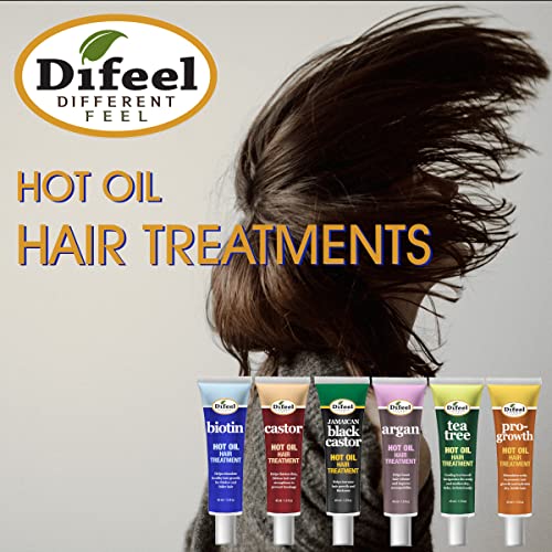Difeel Hot Oil Hair Treatment with Biotin 1.5 oz. (Pack of 2) - Biotin Hot Oil Treatment