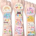 Christian Temporary Tattoos Gifts - 192PCS Christian Bible Verse Tattoos Temporary for Party Favors Gifts Decorations Supplies God Bless Fake Face Tattoos