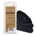 Cuccio Naturale 50-Count Black 80-Grit Pedicure File Refills ? Coarse, Water-Resistant, Disposable Abrasive Sheets for Professional Foot Care ? Fits Cuccio Stainless Steel Pedicure File