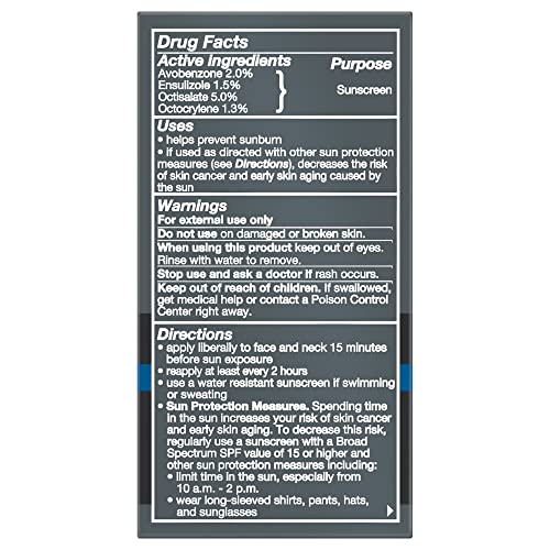 Dove Men + Care Face Lotion Hydrate with Broad Spectrum SPF 15, 1.69 Fl Oz
