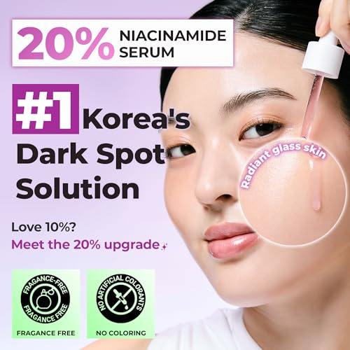 JUMISO Niacinamide 20% Face Serum, Dark Spot & Uneven Tone Care, TXA + Glutathione, Pore & Oil Control for Glass Skin, Centella Soothing, Korean Skincare, 1.35 fl oz 2 Pack