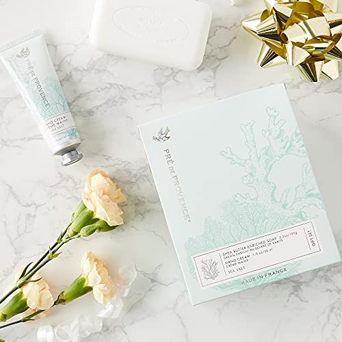 Pre de Provence Gift Set Collection 150 Gram Soap Bar & 1 fl oz Hand Cream, Sea Salt