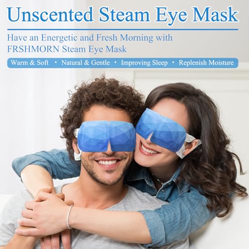 32Packs Steam Eye Mask, Heated Eye Mask for Sleeping, Warm Compress for Eyes, Self Heating Disposal Steam Mask for Home Sleep, Office, Spa, Travel Essentials Valentine's Day Gift (Unscented)