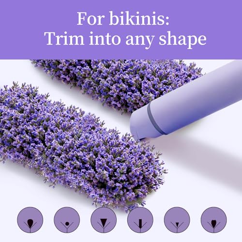 Bikini Trimmer for Women, 2-in-1 Electric Razor & Pubic Hair Trimmer, IPX6 Waterproof Bikini Shaver with 0.1-4 mm Combs, USB Charge, Painless Razors for Women Legs Underarms Face (Lalic)