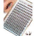 Brown Lash Clusters Wispy Cluster Eyelash Extensions Dark Brown Eyelash Clusters 10-18mm C Curly Individual Lashes Natural Lash Extension with Thin Lash Band by BXMZKD