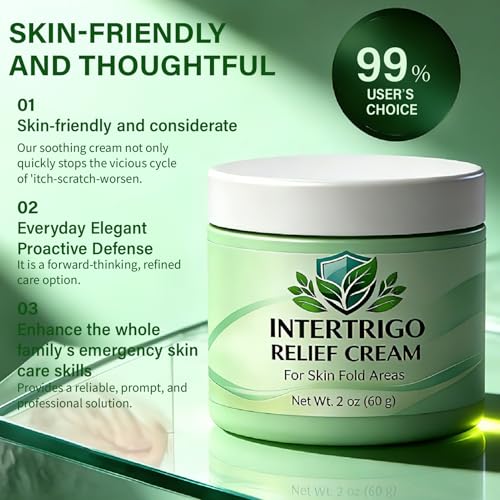 Intertrigo Cream - Intertrigo Barrier Cream With Zinc Oxide & Undecylenic Acid, Helps Support Skin Comfort, Reduce Moisture & Friction - 2 Oz (1, 1)