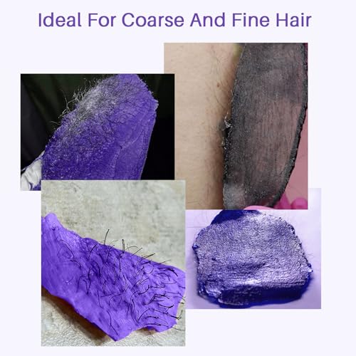 BLITZWAX Hair Removal Waxing Kit with 2.5lb Lavender Waxing Beads for Sensitive Face, Legs, and Body, 33pcs Accessories Ideal for Women Men at Home Salon, Beginner Friendly, Quick Heating