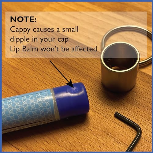 Tallac House Stainless Steel Lip Balm Keychain Holder with Cap Holding Attachment. Does not Fit Not Chapstick, ESO Or Vaseline Brand Compatible. Double check the brand you use.