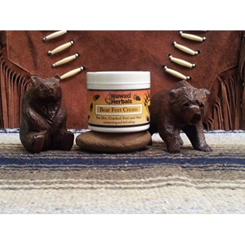 Nuwati Herbals - Bear Feet Cream - Herbal Moisturizer for Dry Cracked Feet and Skin, 4 ounces