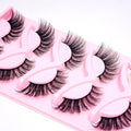 False Eyelashes Dramatic Look Volume Wispy 20mm Long Lashes Extensions 3D Fluffy Fake Eyelashes Strip Lash Fox Cat Eye Eyelashes Fairy Manga Makeup 5 Pairs By Maymeet (DM-A0528)