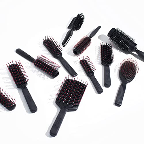 Cricket Static Free Sculpting 680 Cushion Hair Brush ? Anti-Static Nylon Bristles, Non-Snag and Scalp-Friendly Design, Padded Cushion with Non-Slip Handle for Effortless Styling on All Hair Types