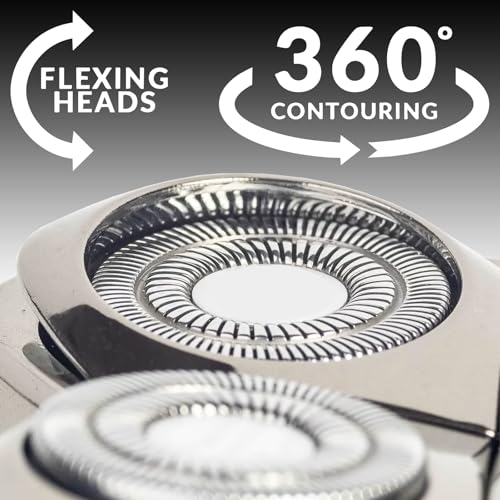 Replacement Head Compatible with Shaver PRO 4, Blade Fit for Skull Pitbull, Butterfly Kiss PRO & Palm Shavers, Replacement Head for Electric Shaver & Blade for Bald Head and for Men/Women (1 Pcs)