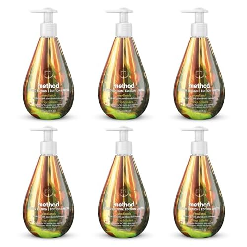 Set of 6 Limited Edition Handsoap - Green Cleaning - Cruelty-Free- Biodegradable formula made with plant-based cleansers + without parabens or phthalates (6, Gel Woodlands)