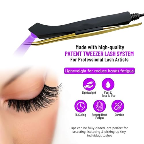 Beauty Lamp for Eyelash Extensions, 395-400nm LED Eyelash Lamp, LED Gel Curing Lash Light Lamp, LED Foot Pedal Gel Curing Lash Light Lamp for Lash Artists