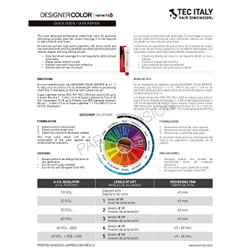 Tec Italy Designer Color Infinite - Naturales/Naturals Hair Color Tube - 3 oz (#9 - Very Light Blonde)