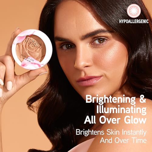 Physicians Formula Ros? All Day Highlighter Blush Face Powder, Shimmer Petal Glow, Pink Soft Petal, Dermatologist Tested, Clinicially Tested